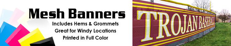 Custom Full Color Mesh Banners from Signline.com